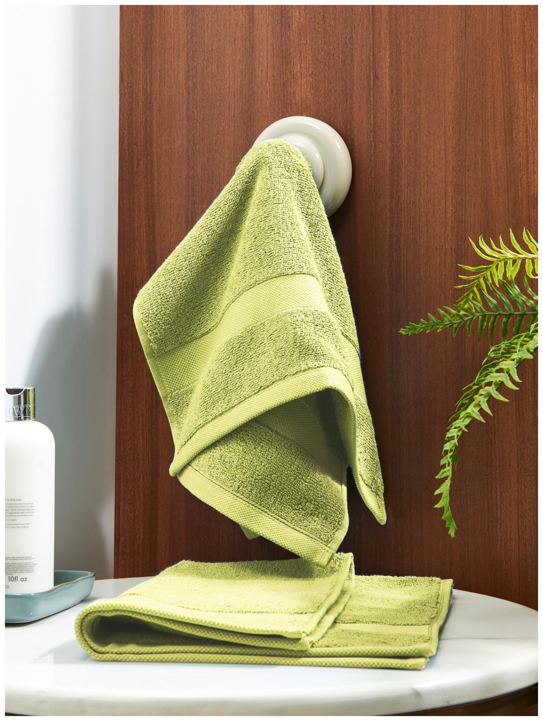 

D Decor Live Beautiful 500 GSM Cotton Hand Towel ( 2 Pieces Green )