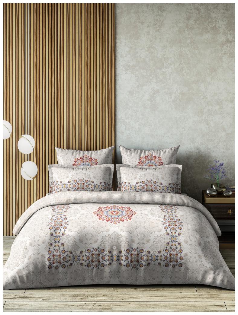 

D Decor Live Beautiful Cotton Abstract King Size Bedsheet 162 TC ( 1 Bedsheet With 4 Pillow Covers Multi )