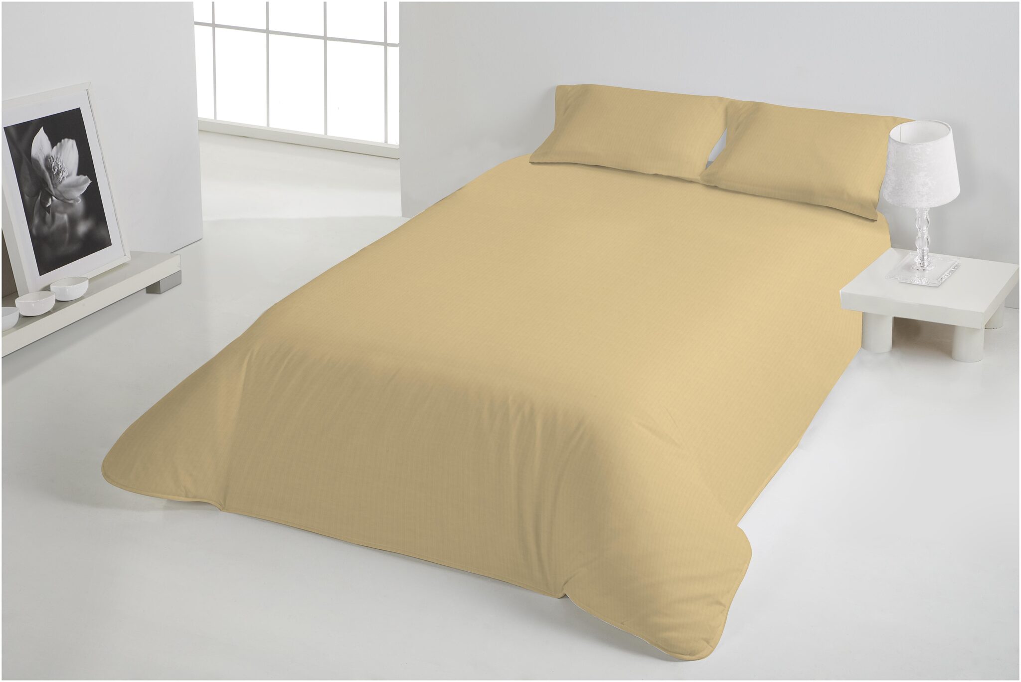 

D Decor Live Beautiful Cotton Solid Single Size Bedsheet 400 TC ( 1 Bedsheet With 2 Pillow Covers Multi )