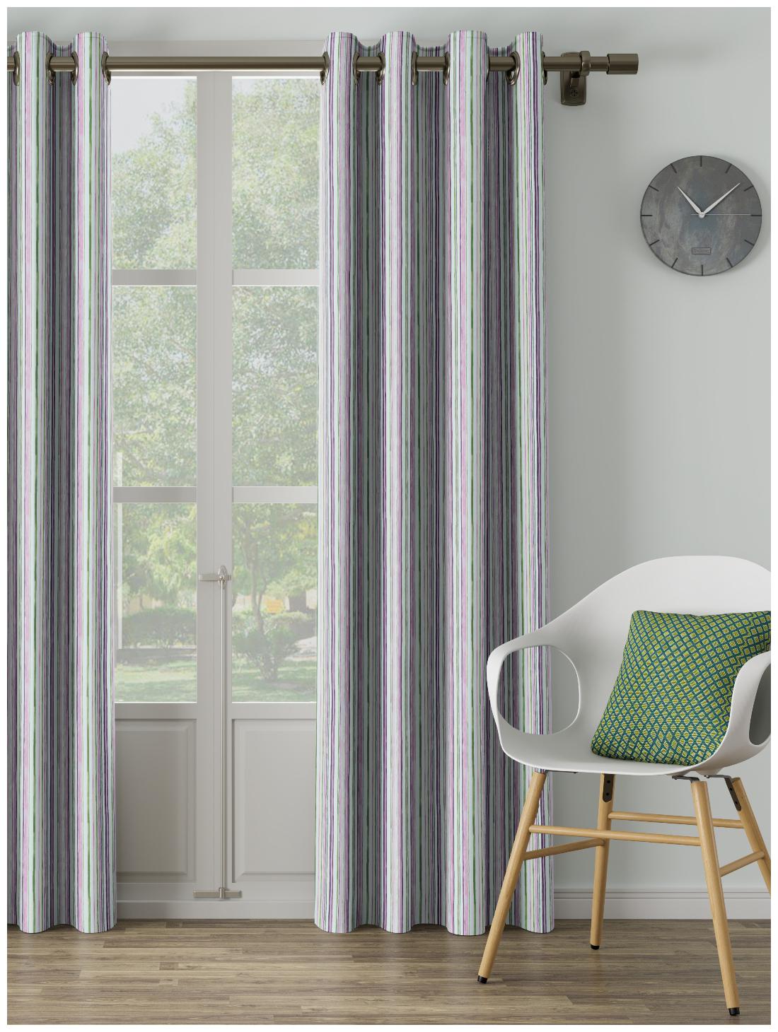 

D Decor Live Beautiful Poly Cotton Plain Assorted Color Long Door Size Curtains (Pack of 1)
