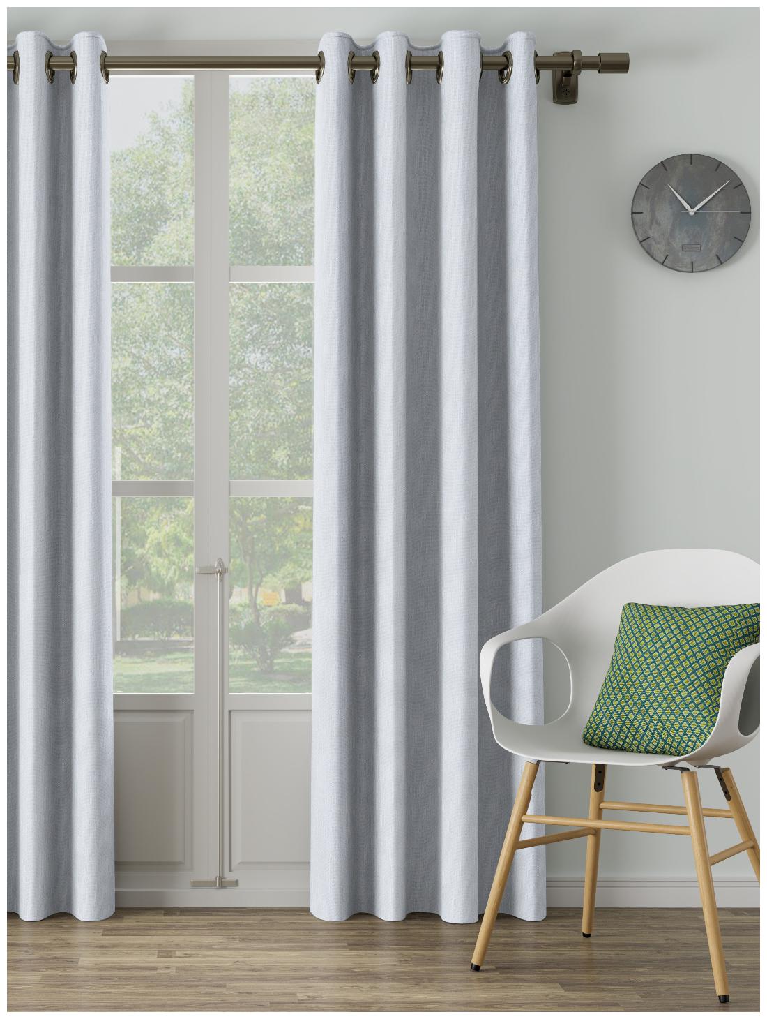 

D Decor Live Beautiful Poly Cotton Plain Assorted Color Long Door Size Curtains (Pack of 1)