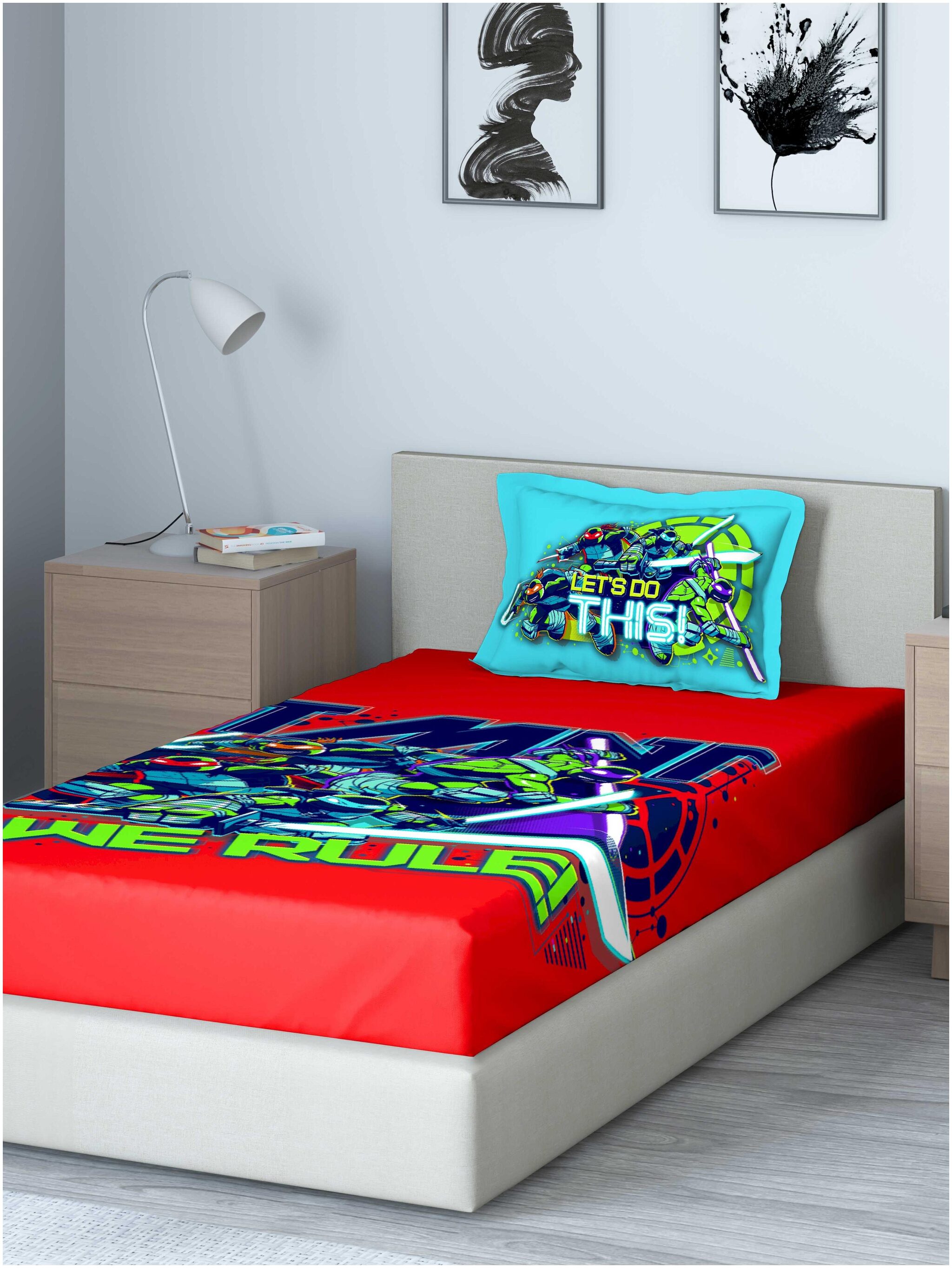 

D Decor Live Beautiful Cotton Printed Single Size Bedsheet 210 TC ( 1 Bedsheet With 1 Pillow Covers Red )