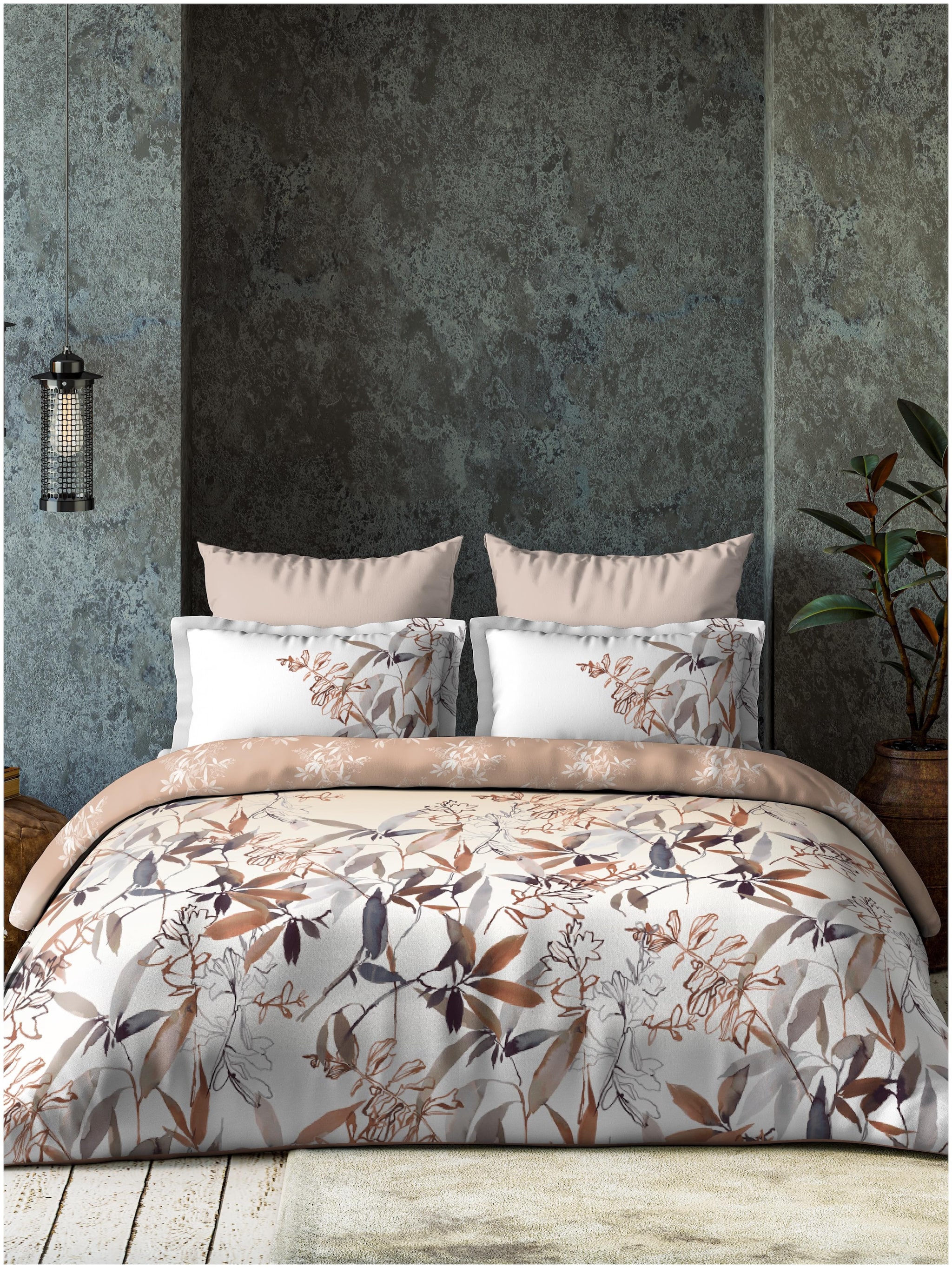 

D Decor Live Beautiful Cotton Printed Single Size Bedsheet 136 TC ( 1 Bedsheet With 1 Pillow Covers Brown )