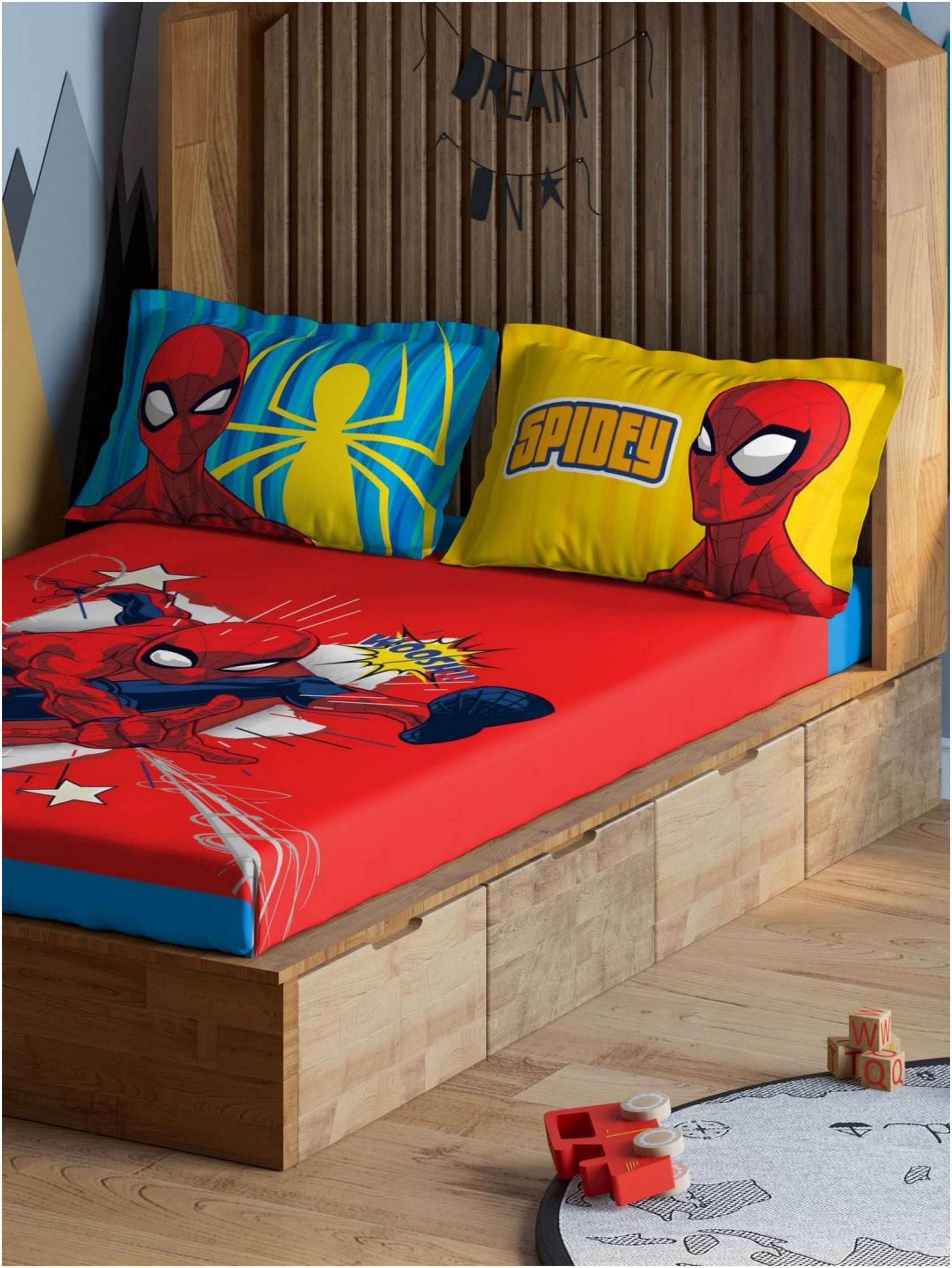 

D Decor Live Beautiful Cotton Printed Single Size Bedsheet 136 TC ( 1 Bedsheet With 1 Pillow Covers Red )