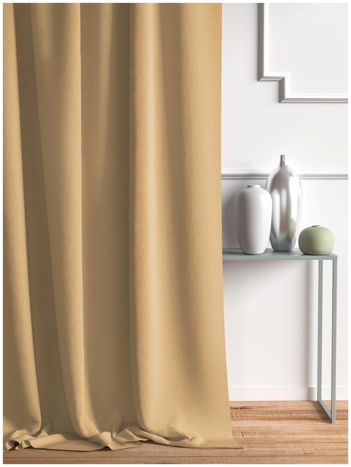 

D Decor Live Beautiful Polyester Door Blackout Brown Regular Curtain ( Eyelet Closure Plain )