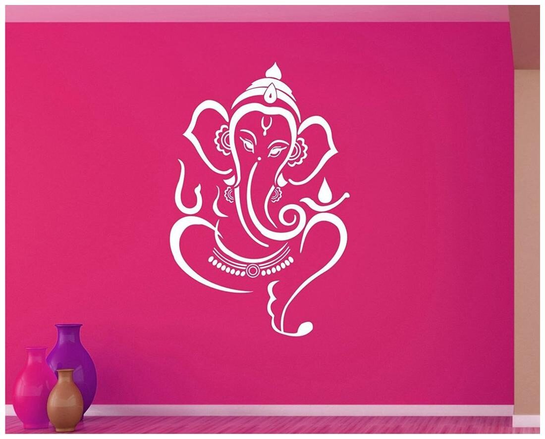 

Daily Creation Ganesh Religious abm83 Pooja Rooms Yoga Rooms Wall Sticker Vinyl(White)