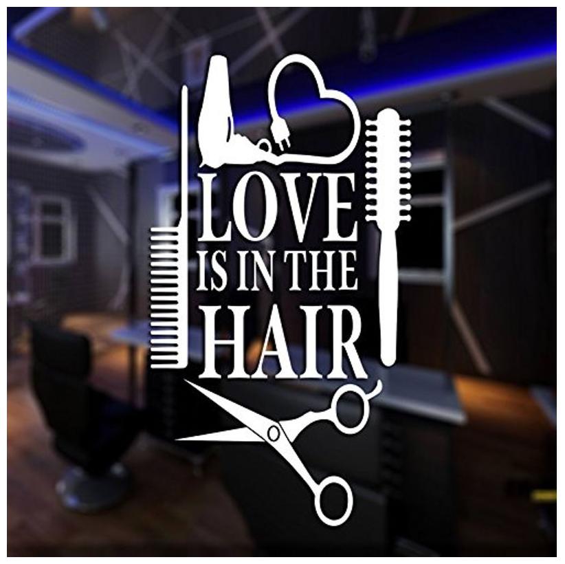 

Daily Creation Man Salon Decorative Home Kitchen And Business Used Wall Sticker (M182 White)