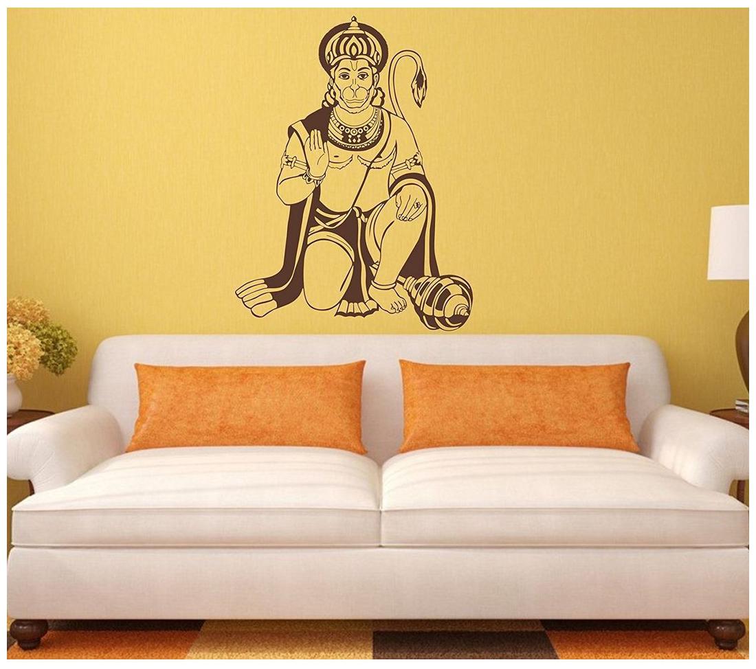 

Daily Creation Hanuman Religious abm49 Pooja Rooms Yoga Rooms Wall Sticker Vinyl(Black)