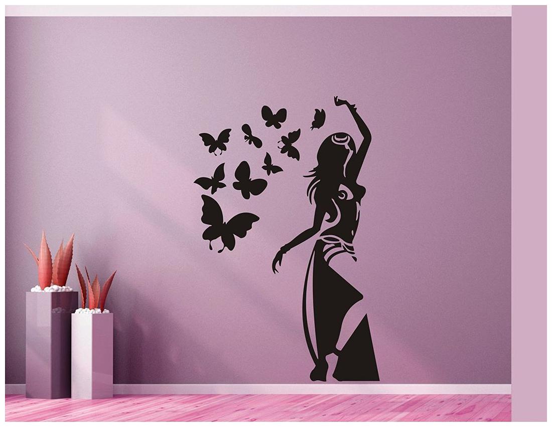

Daily creation for fashion women saree sticker for wall sticker