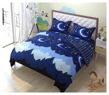 

DAMAC Moonlight Double Bedsheet With 2 Pillow Covers