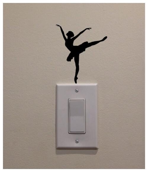 

Dancing Girl Switch Stickers for Home Decoration