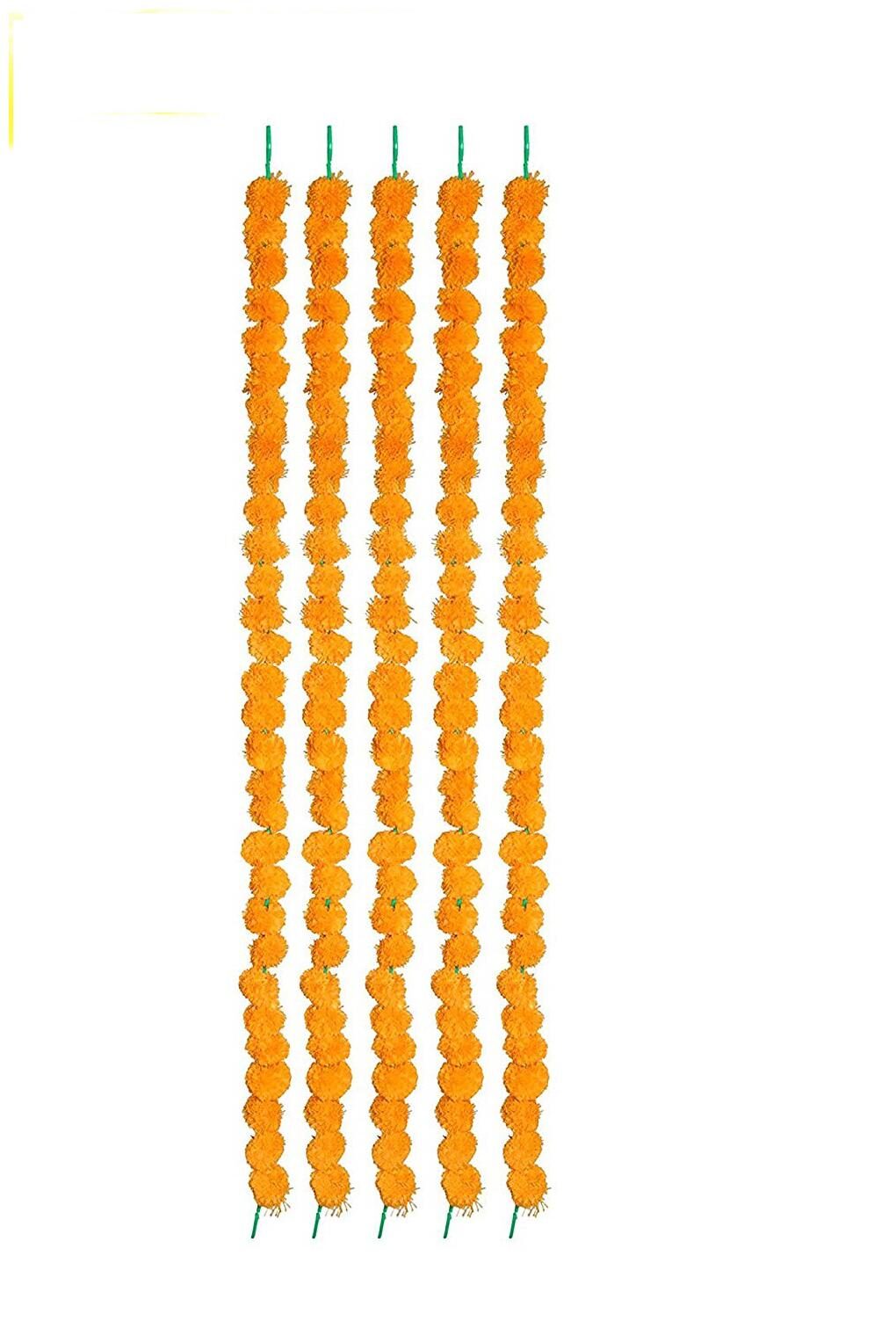 

Dannyboyzs Artificial Marigold Strings Flower Yellow Color