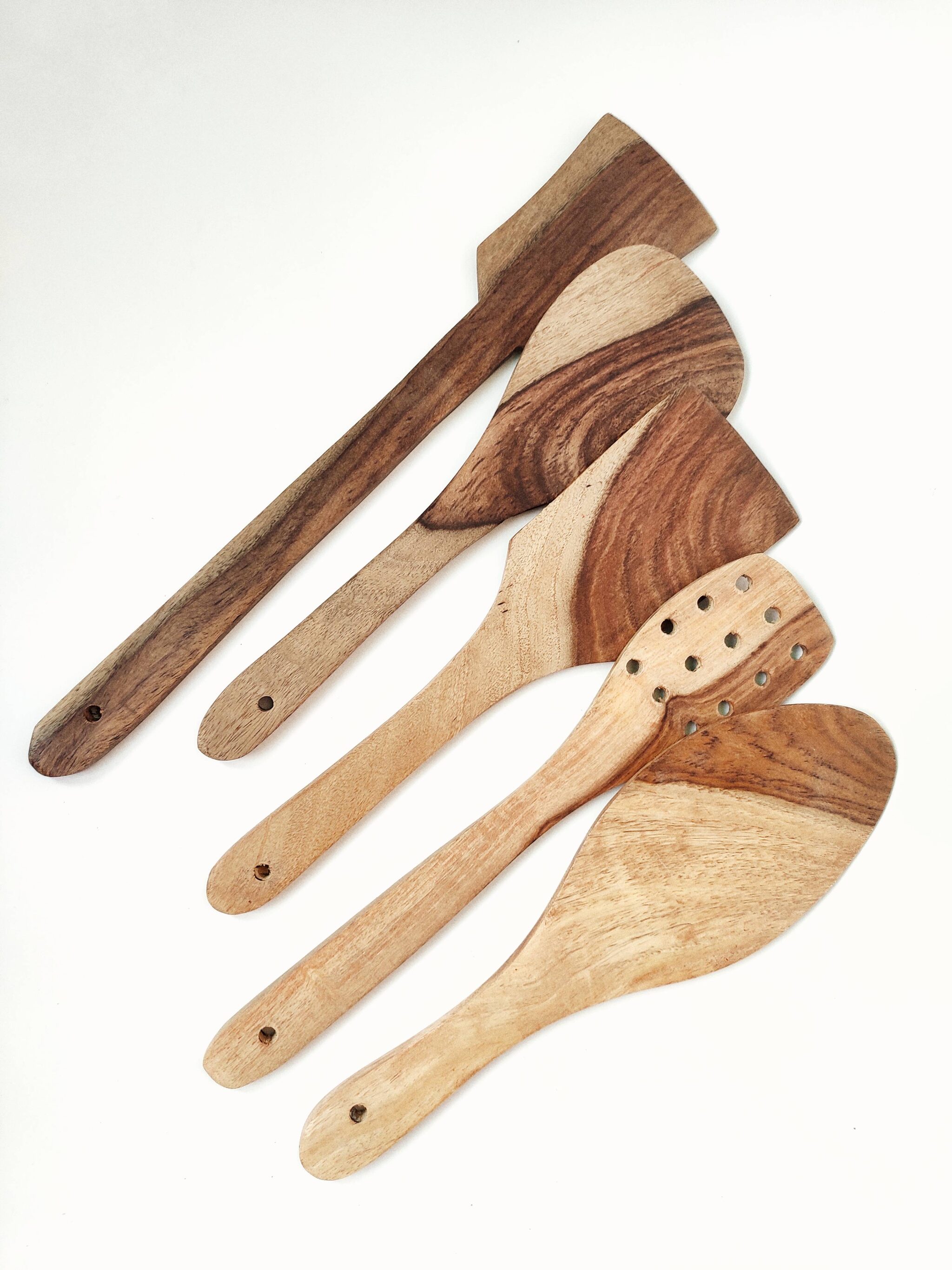 

Dannyboyzs 5 Organic Wooden Spatulas Kitchen Tool Set for Kitchen