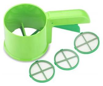 

DE International Flour Sifter with 3 Different Colander Sieve