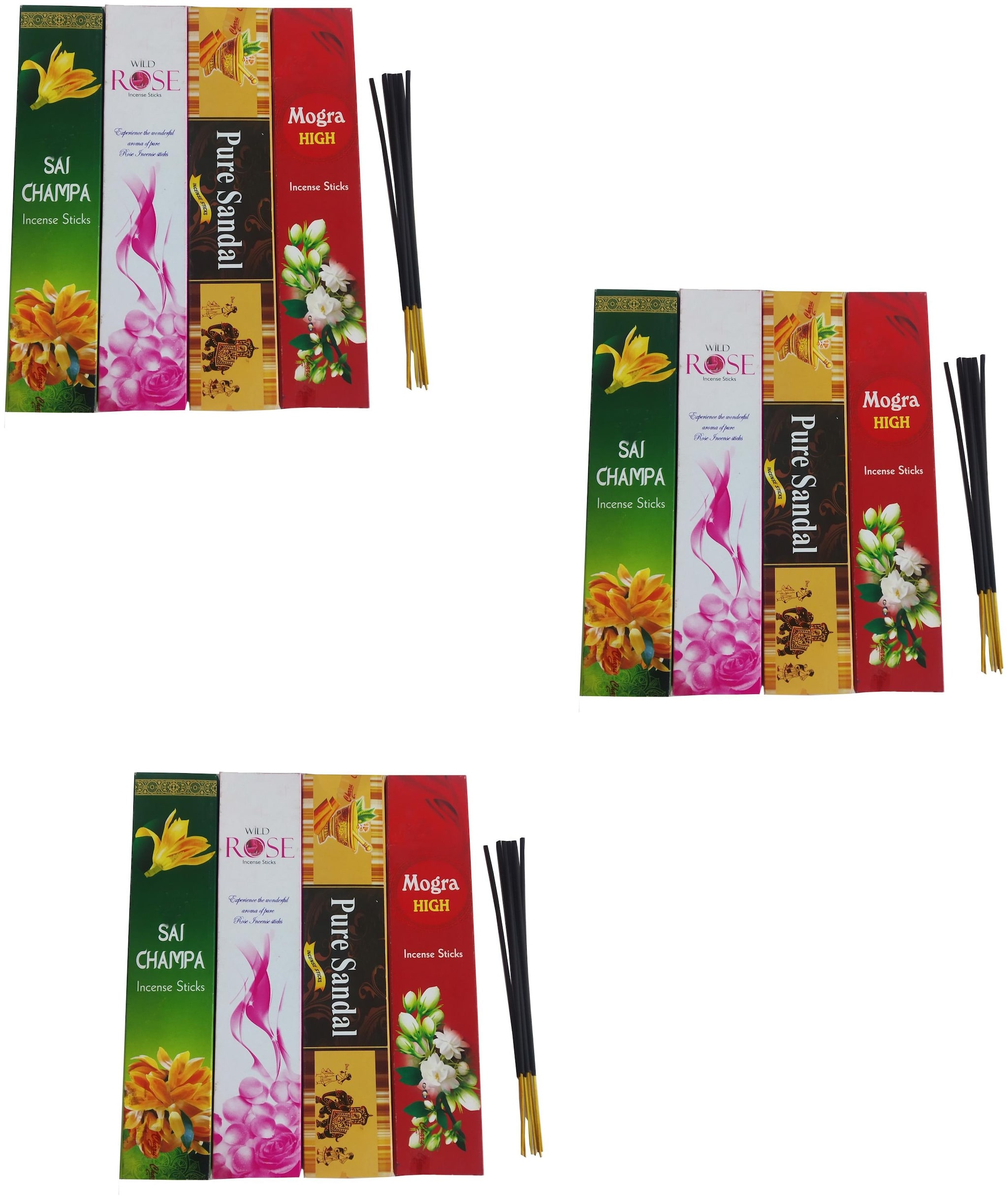 

De-Ultimate Premium (Set Of 12 Pkt) Natural Mosquito Out Repellent Pollution Free Dry Fresh Multi Fragrance (10 Grams In Box) Incense Sticks Agarbattis For Spiritual Purpose Worship Puja Mediation