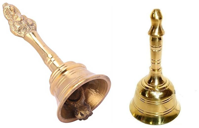 

De-Ultimate Combo Of Round Head Pooja Puja Bell Ghanti With Nagpari Head Pooja Puja Bell Ghanti