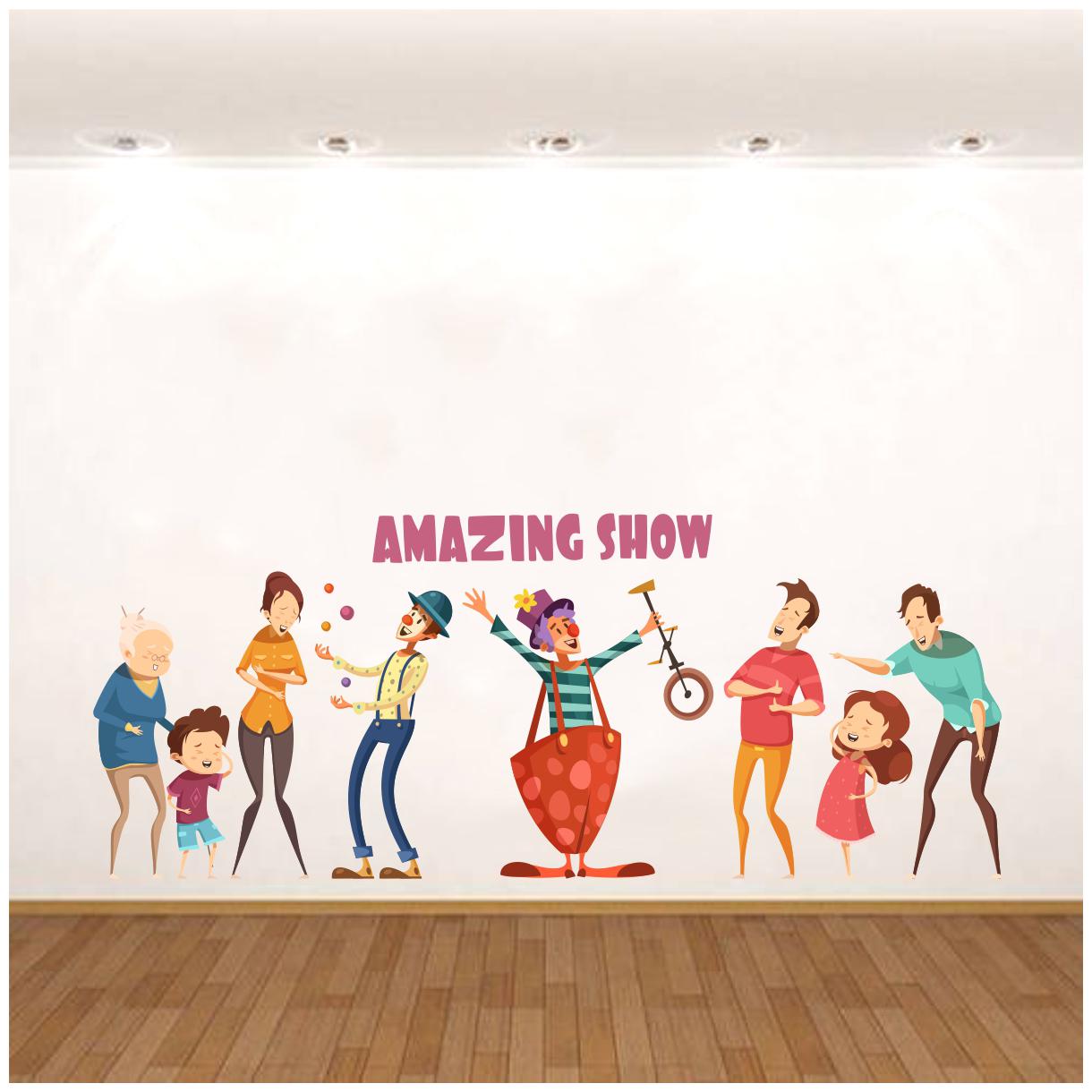 

Decal o Decal Amazing Show Laughing People Wall Stickers