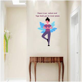 Buy Decal O Decal Yoga Quotes Wall Stickers Multicolour Online
