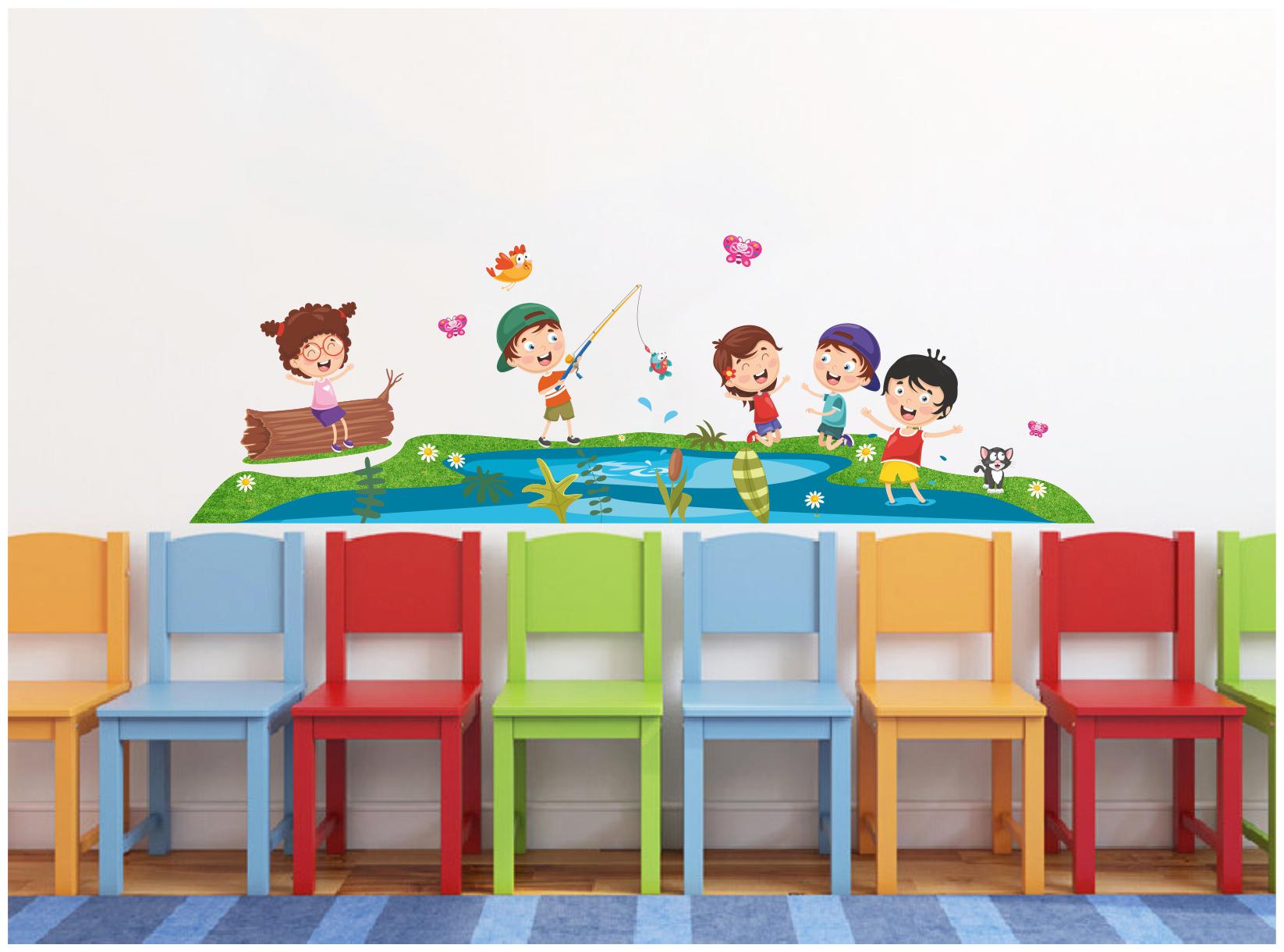 

Decal O Decal Kids Play Around The Lake Wall Stickers
