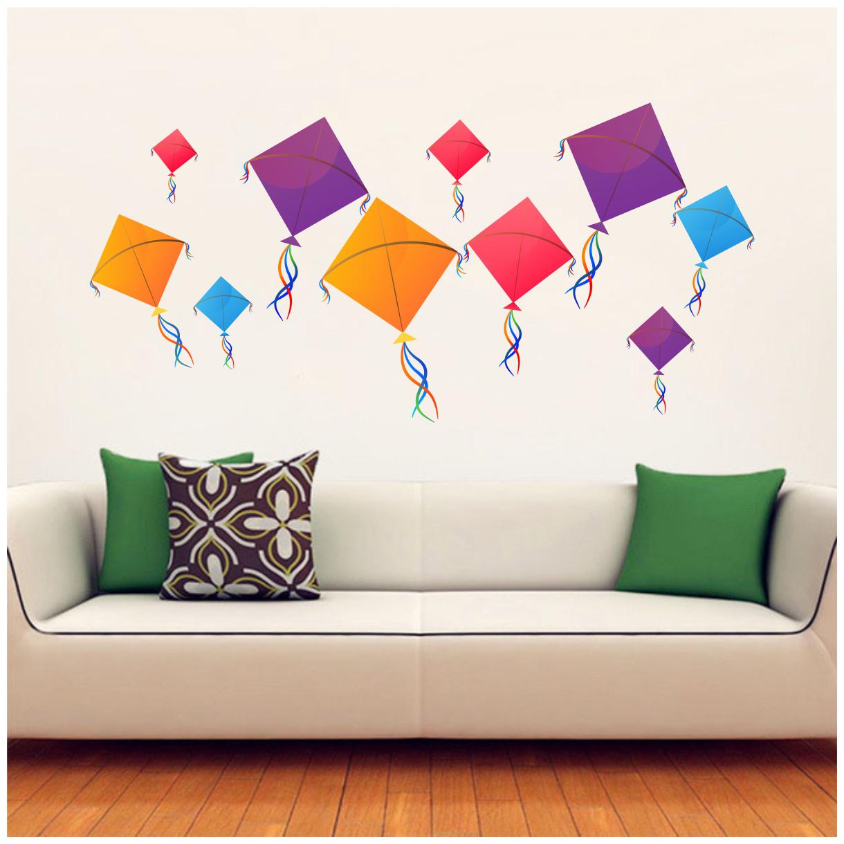 

Decal o Decal Colourful Kites Wall Stickers