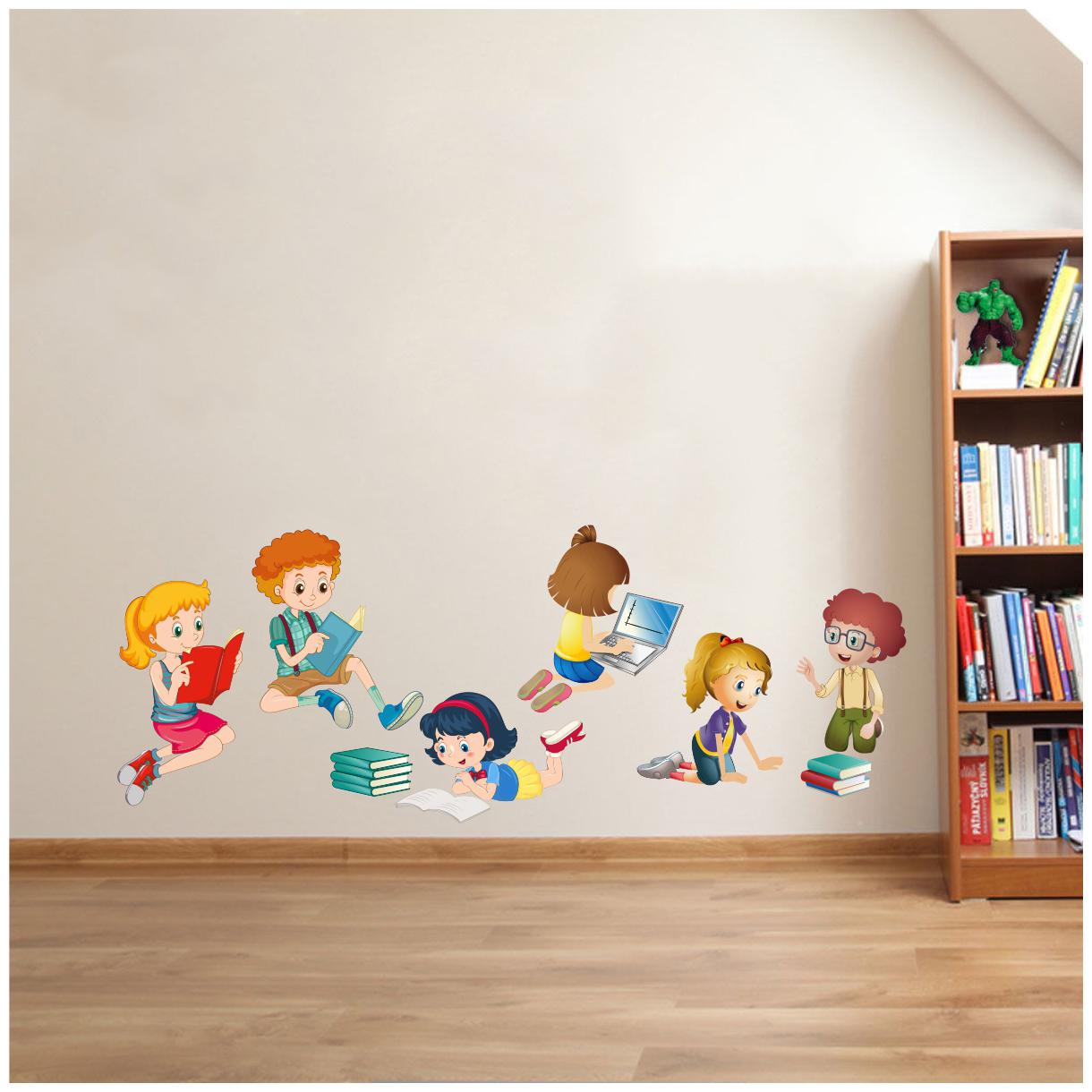 

Decal O Decal Kids Reading Books Wall Stickers