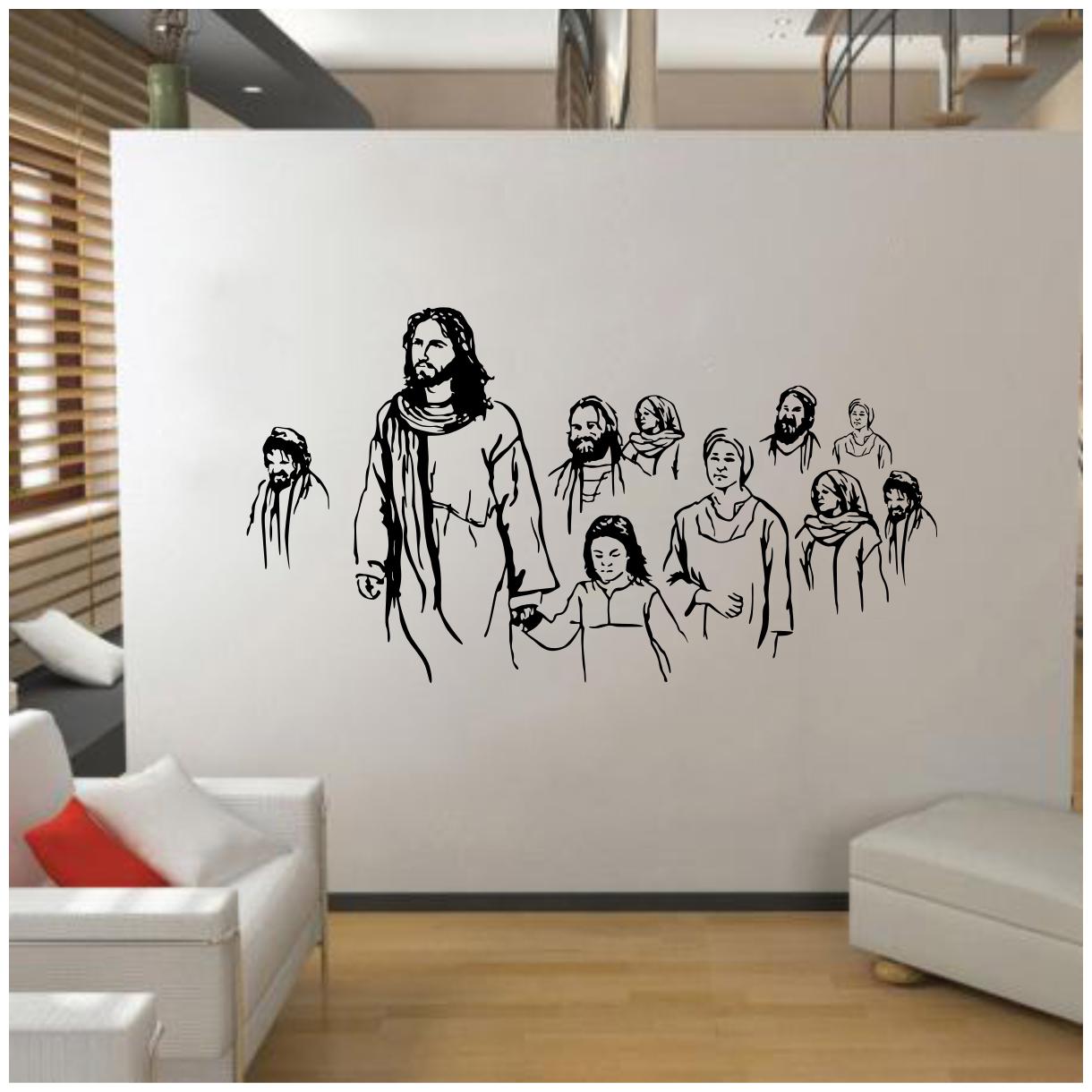 

Decal O Decal Wall Decals Jesus Christ With Followers Wall Stickers