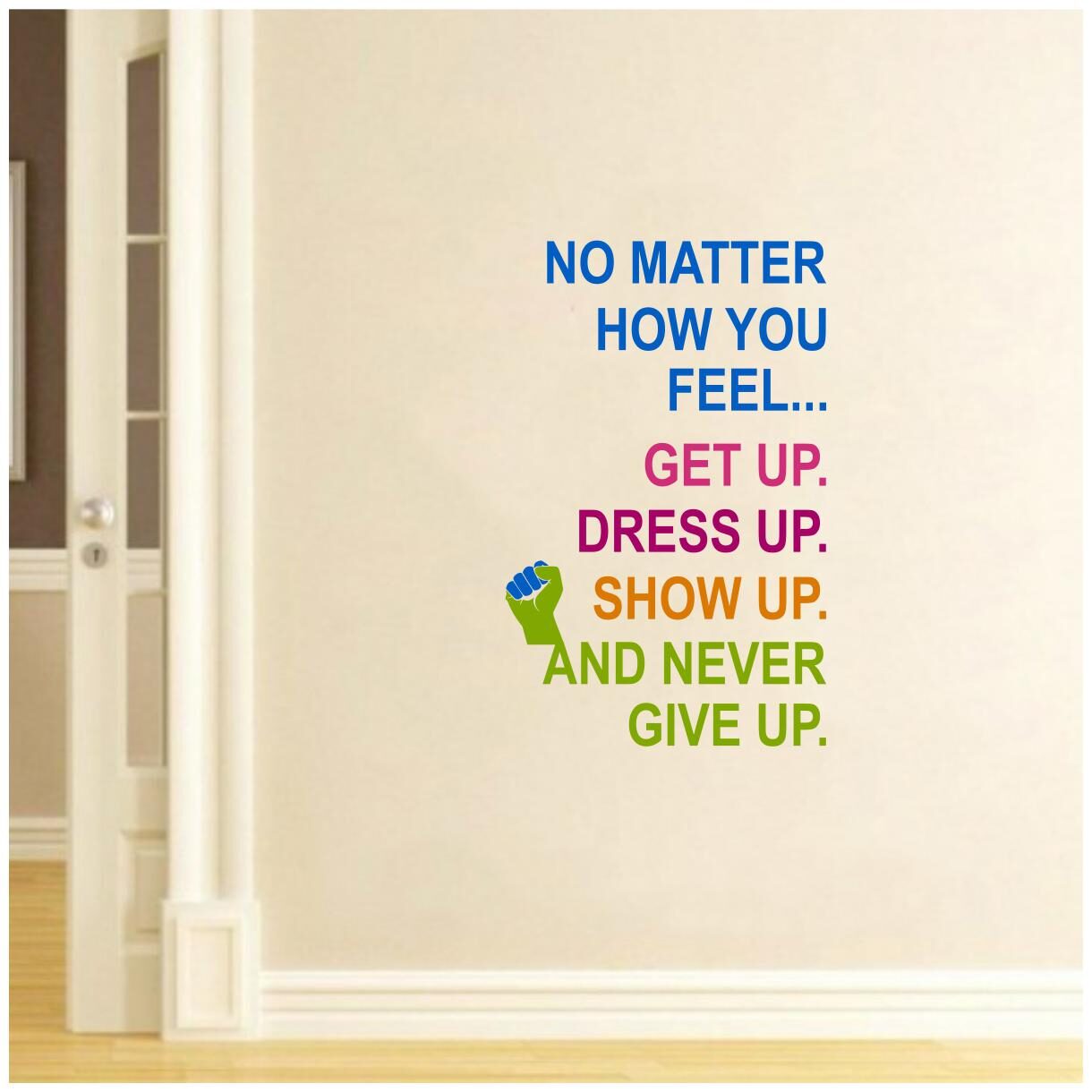 

Decal O Decal Never Give Up Motivaitonal Quotes Wall Stickers