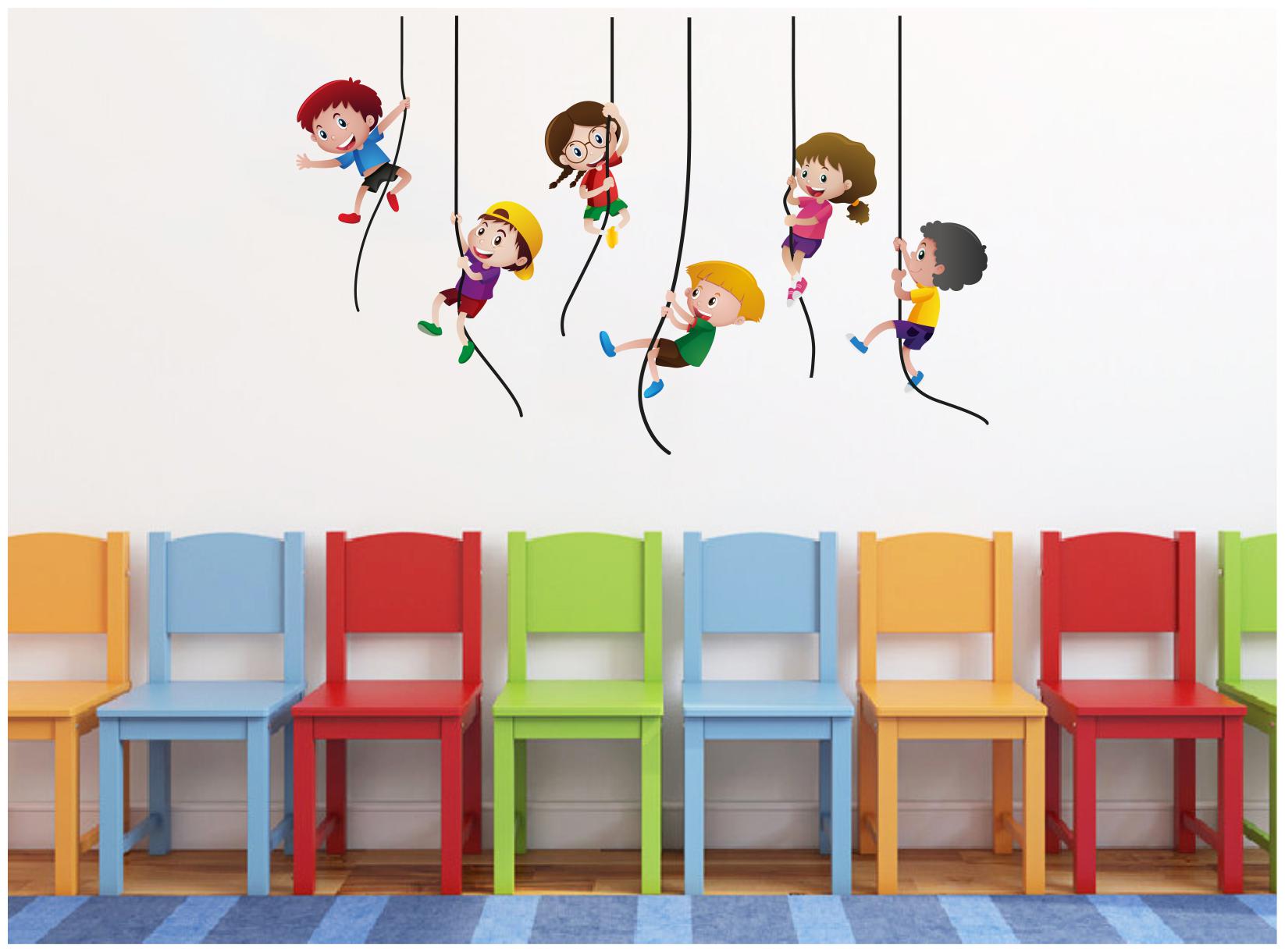 

Decal o Decal Kids Hanging on The Rope Wall Stickers