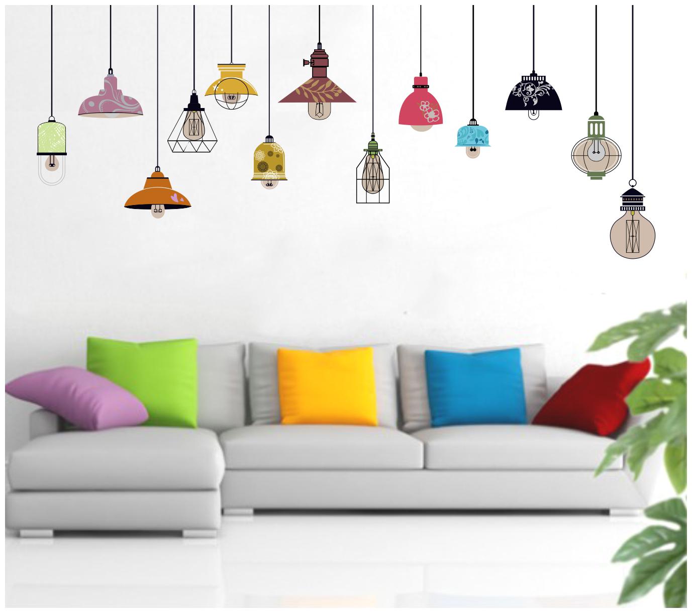 

Decal o Decal Hanging Lamps Wall Stickers