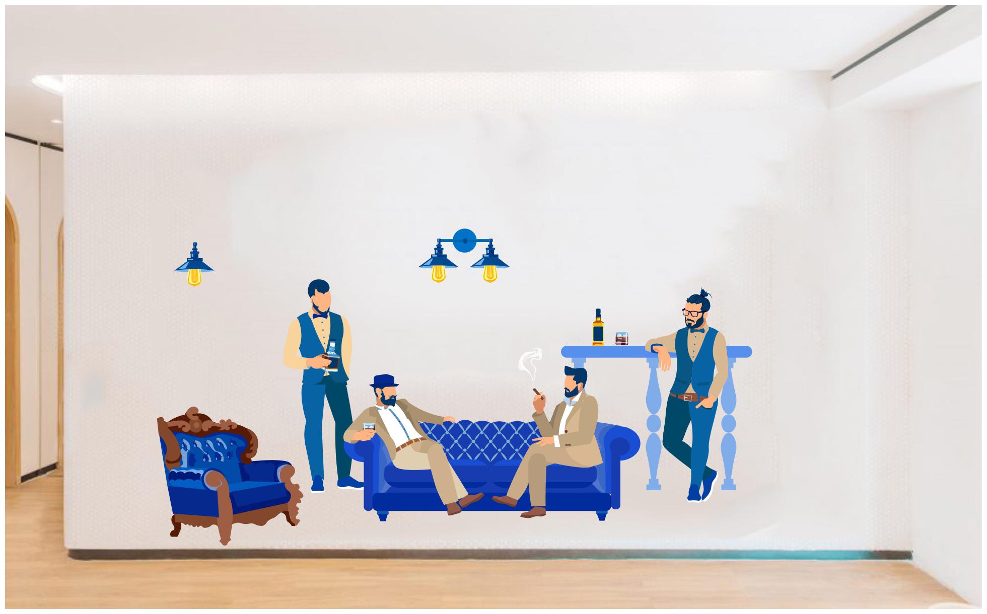 

Decal o Decal Gangster Meeting Party Wall Stickers (PVC Vinyl Multi)