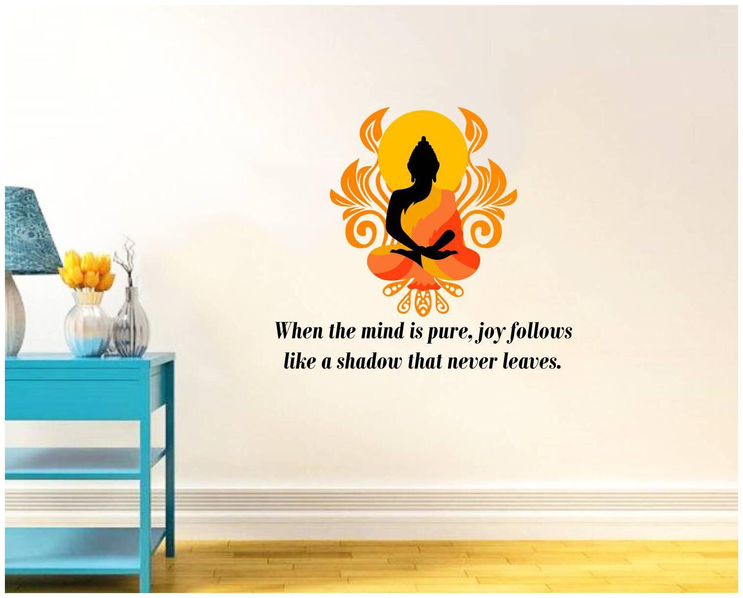 

Decal O Decal Lord Buddha Quotes Wall Stickers