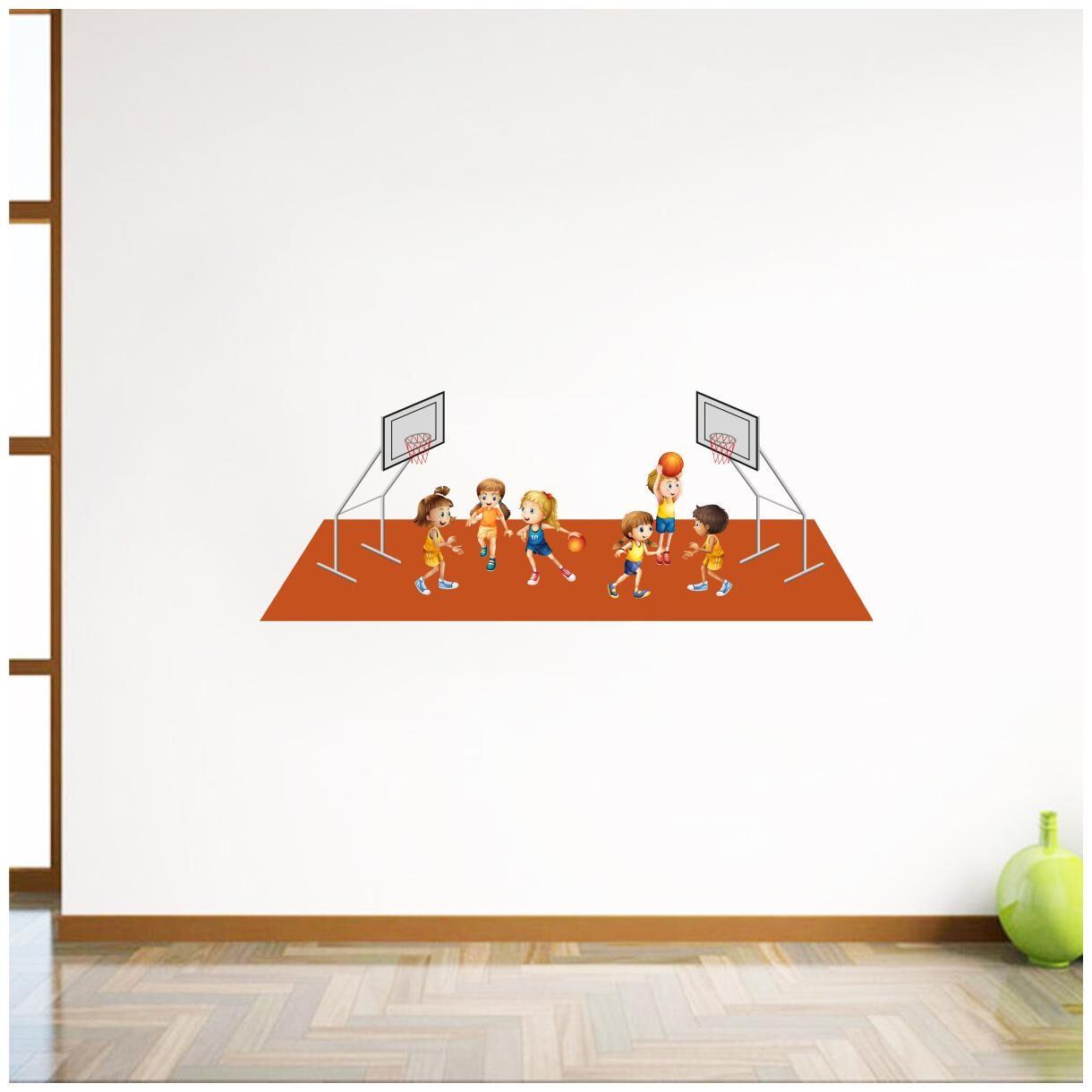 

Decal O Decal Kids Playing Basketball Wall Stickers