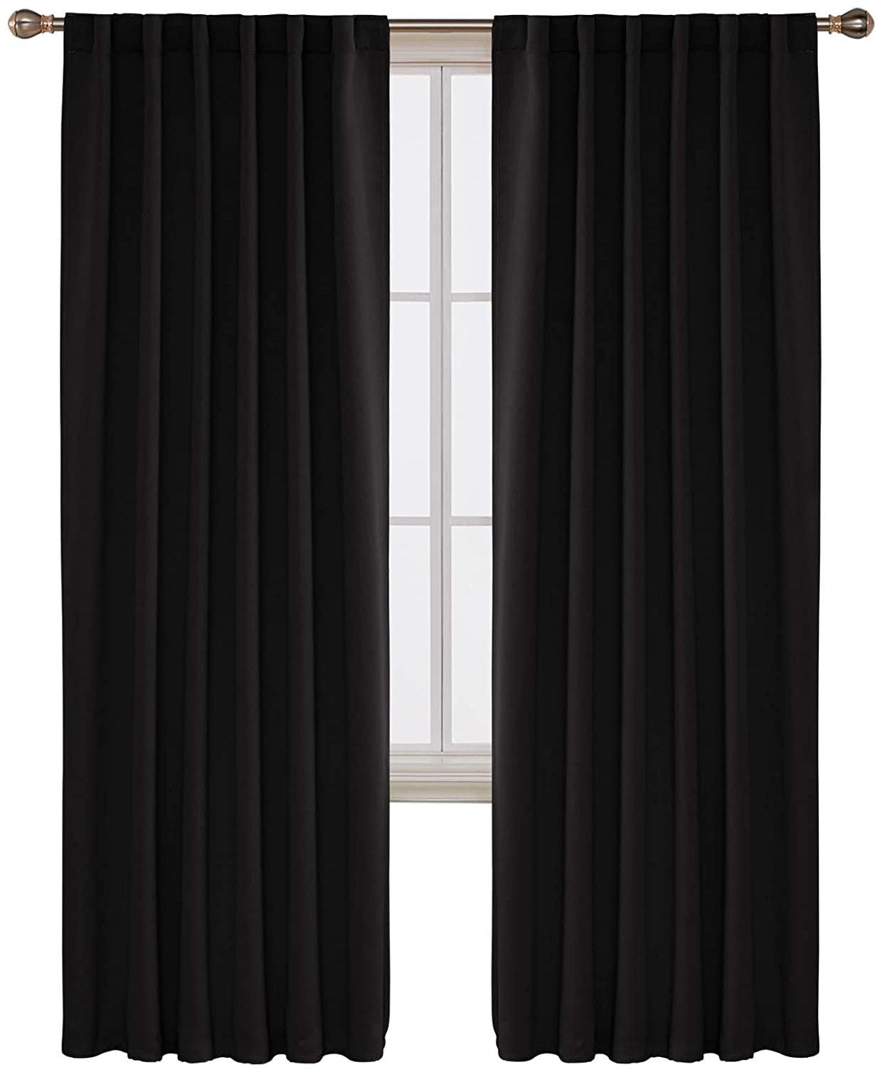 

Deconovo Back Tab and Rod Pocket Blackout Curtains for Bedroom Room Darkening 2