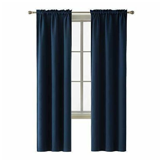 

Deconovo Rod Pocket Room Darkening Thermal Insulated Blackout Curtains Window