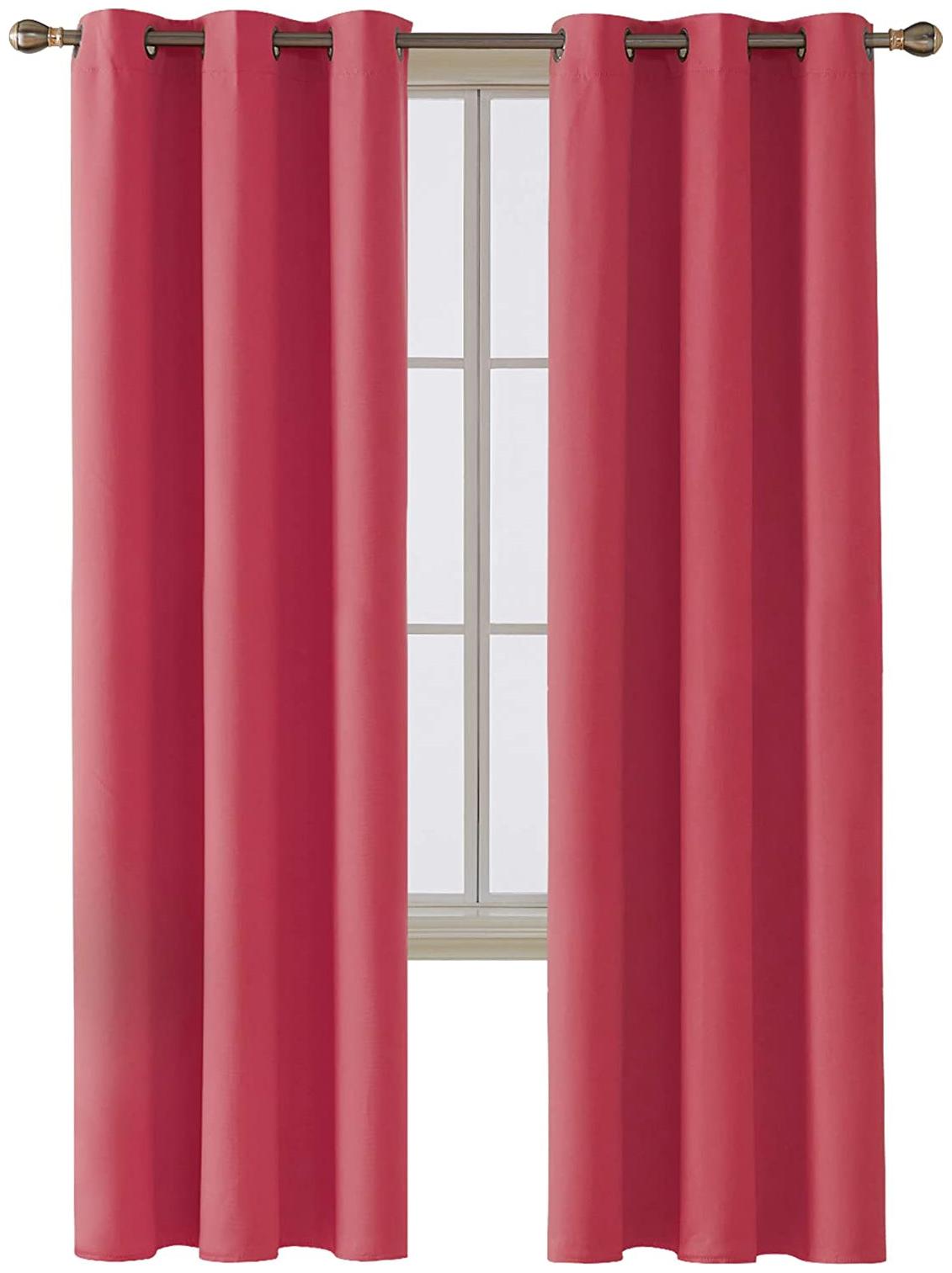

Deconovo Room Darkening Thermal Insulated Blackout Grommet Window Curtain Panels