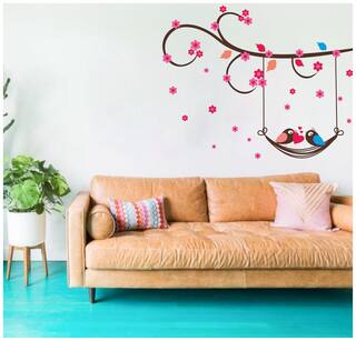 Buy Decor Kafe Decorative Decal Love Birds Bunch Pvc Vinyl