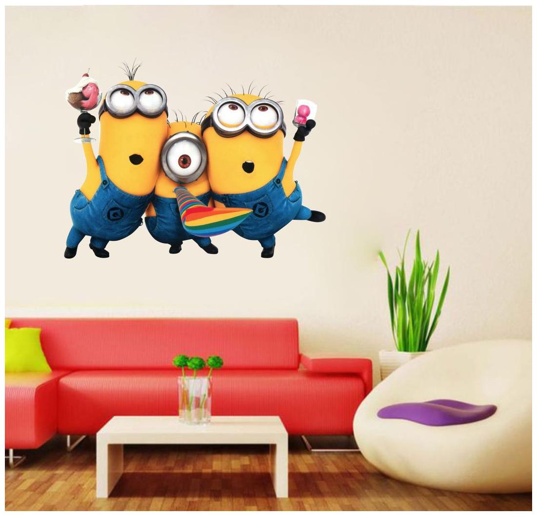 

Decor villa minons Multicolor Wall Sticker (73 x 55) Cm