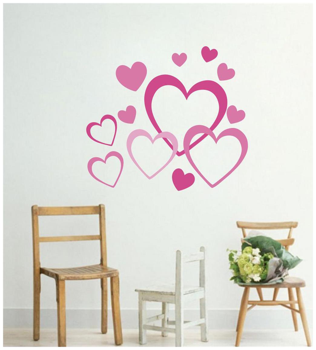 

Decor villa hearts Multicolor Wall sticker (58cm X 63cm)