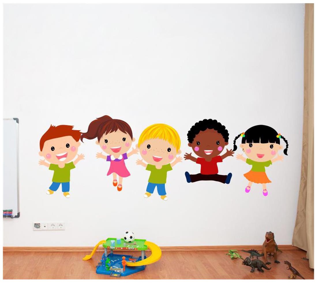 

Decor villa cute child Multicolor Wall sticker (12cm X 40cm)