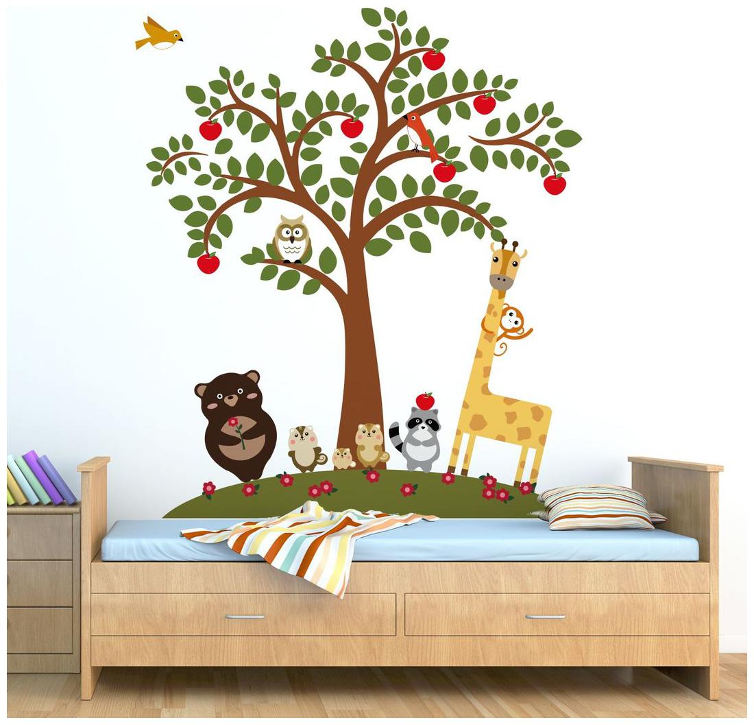 

Decor villa baby tree Multicolor Wall Sticker (149 x 172) Cm