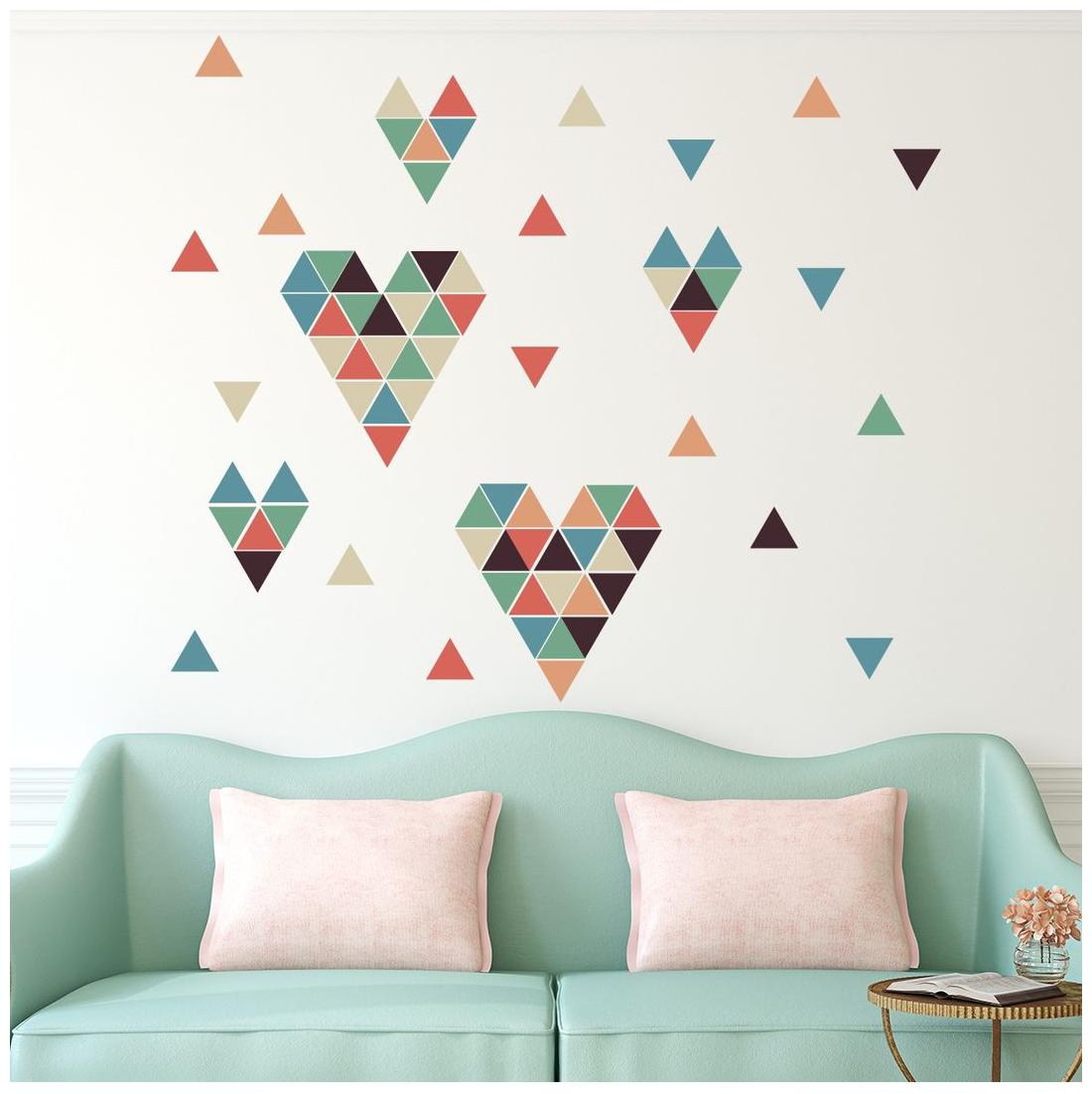 

Decor villa triangle Multicolor Wall Sticker (144 x 127) Cm