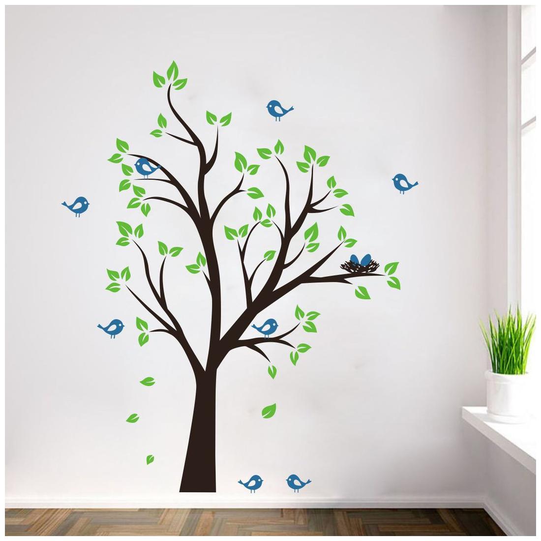 

Decor villa bird tree Multicolor Wall Sticker (99 x 119) Cm