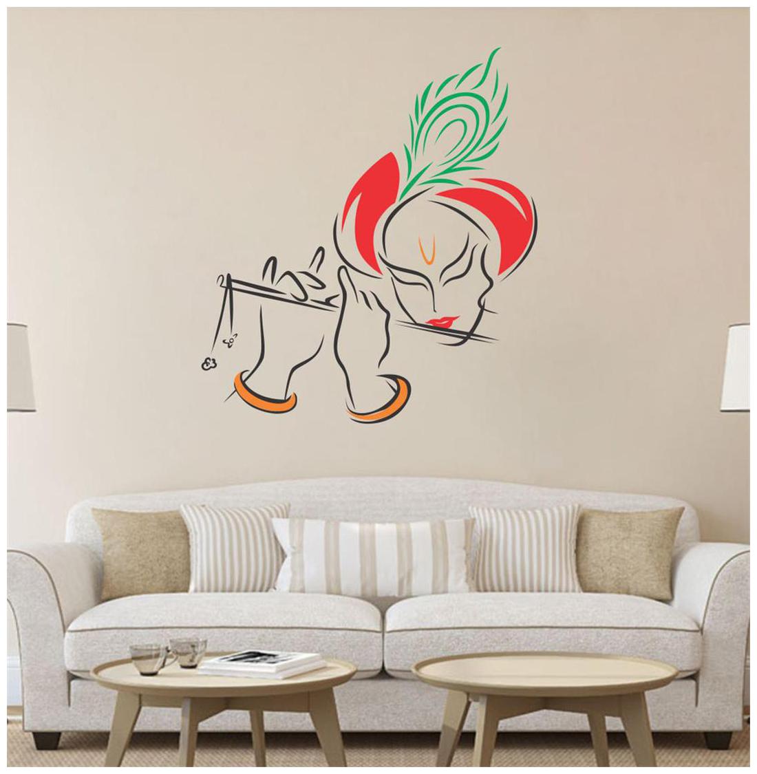 

Decor villa krishna Multicolor Wall sticker (58cm X 63cm)