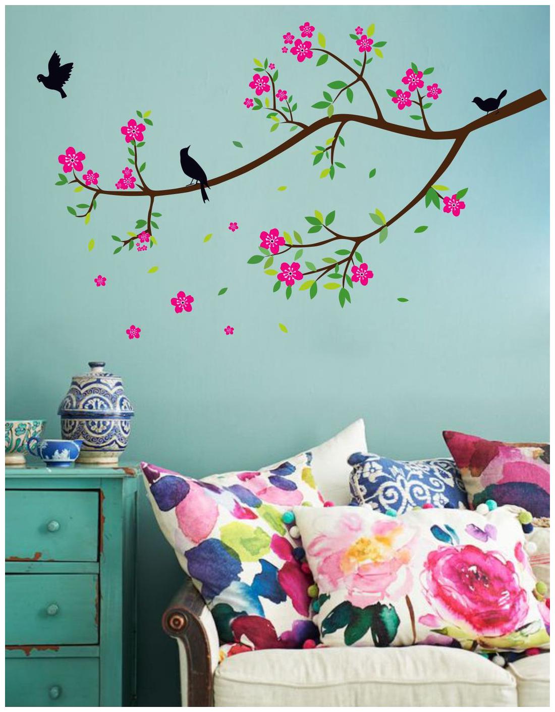 

Decor villa black branches Multicolor Wall Sticker (121 x 73) Cm