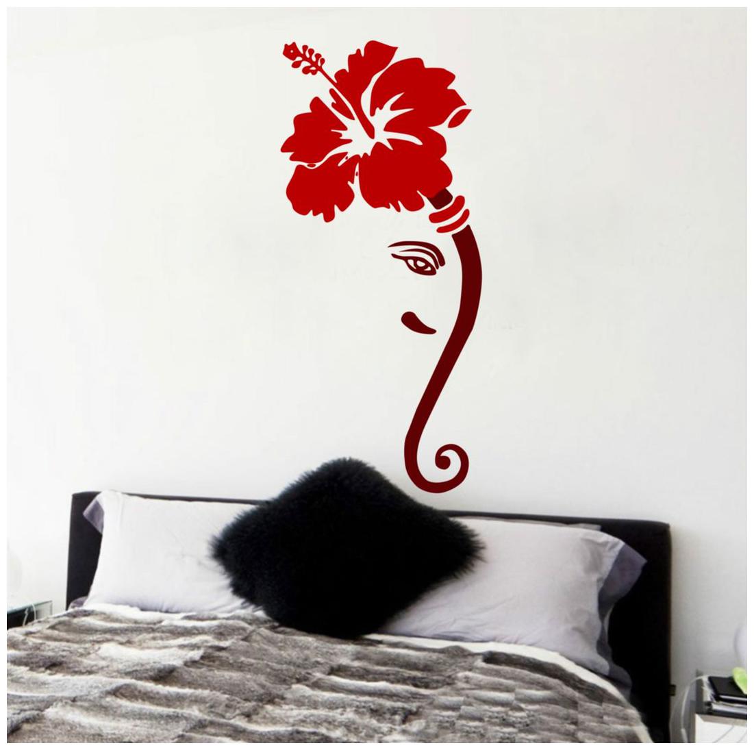 

Decor villa Ganesh ji Multicolor Wall Sticker (25 x 58) Cm