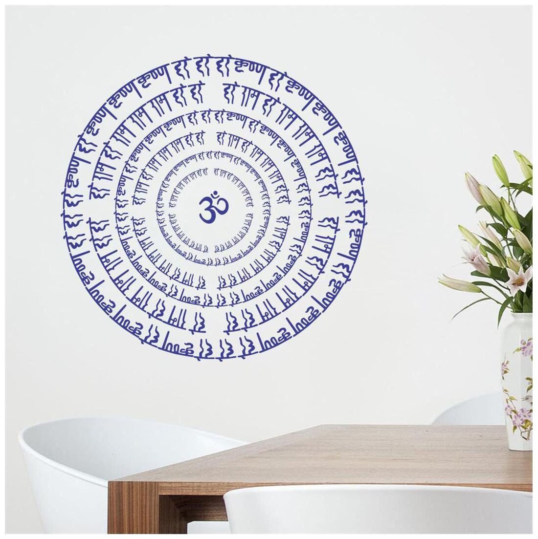 

Decor villa om mantra Multicolor Wall sticker (58cm X 58cm)