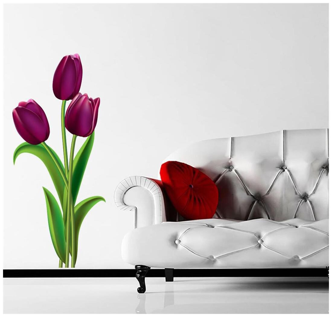 

Decor villa purple roses Multicolor Wall sticker (12cm X 50cm)