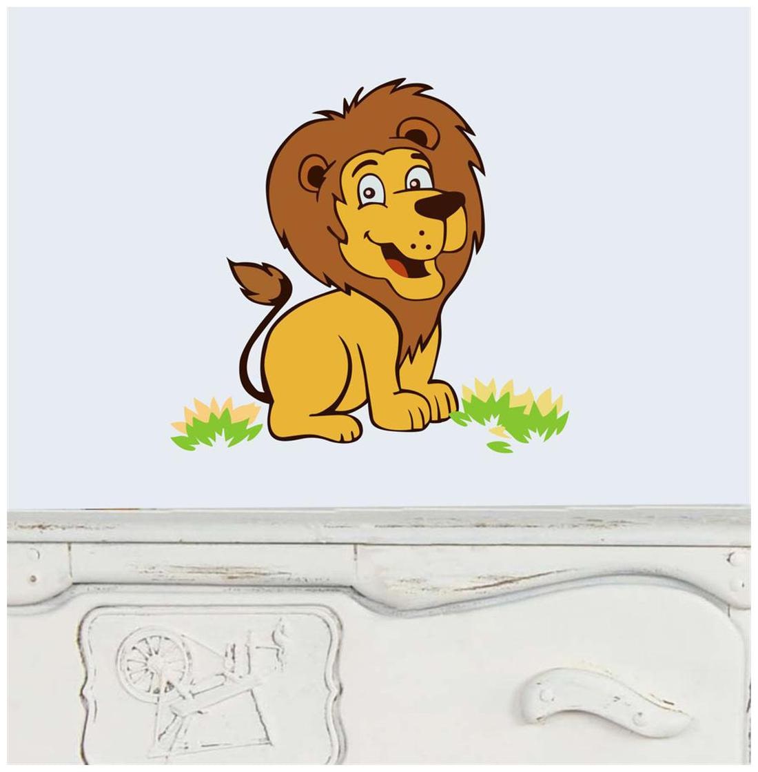 

Decor villa tiger Multicolor Wall sticker (55cm X 58cm)