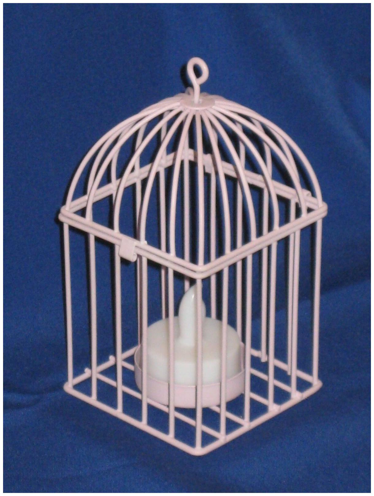 Buy Decorative Bird Cage Led Tealight Candle Holder Made Of Metal