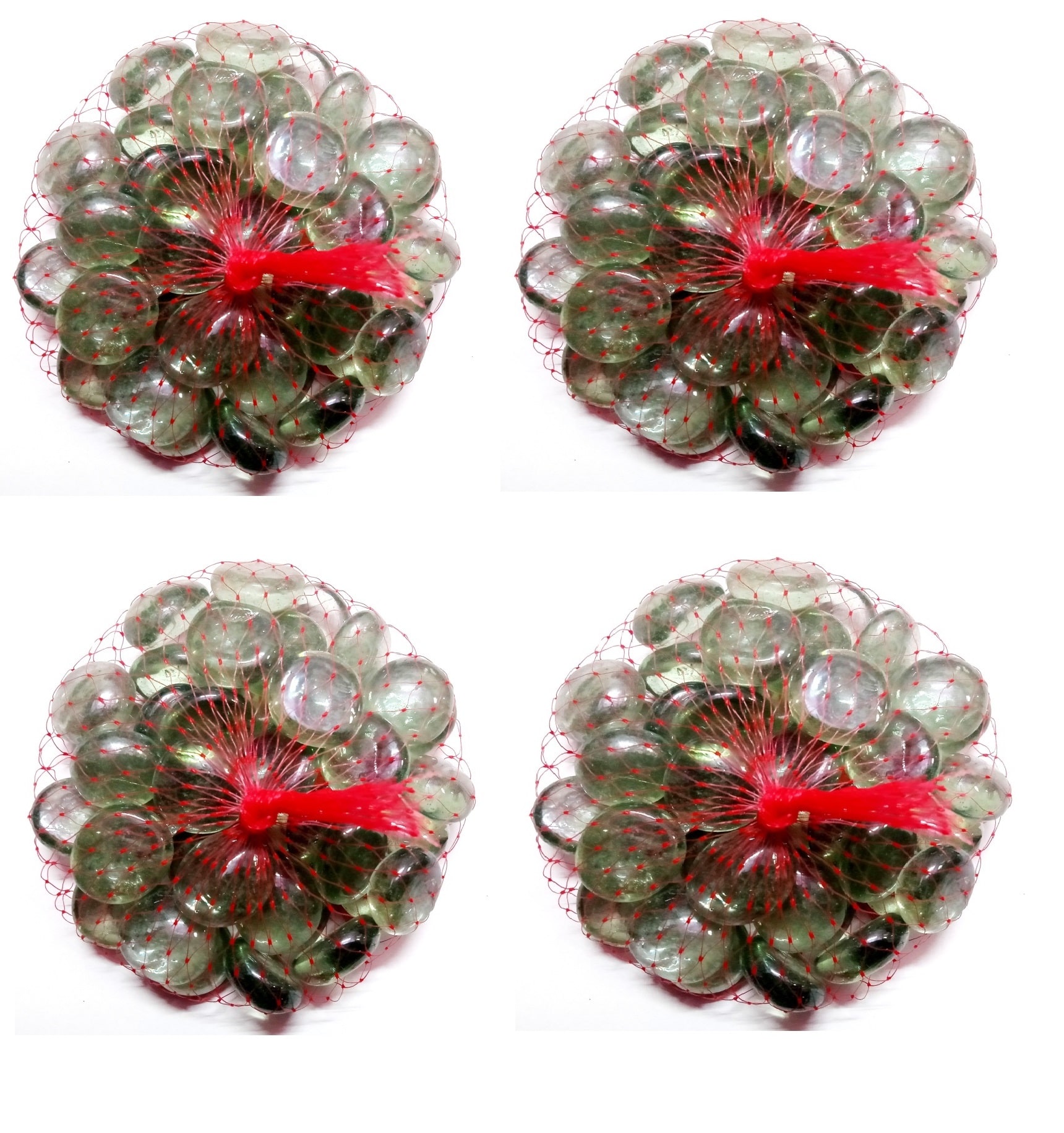 

Decorative Glass Pebbles Set of 40 pcs Pack of 4